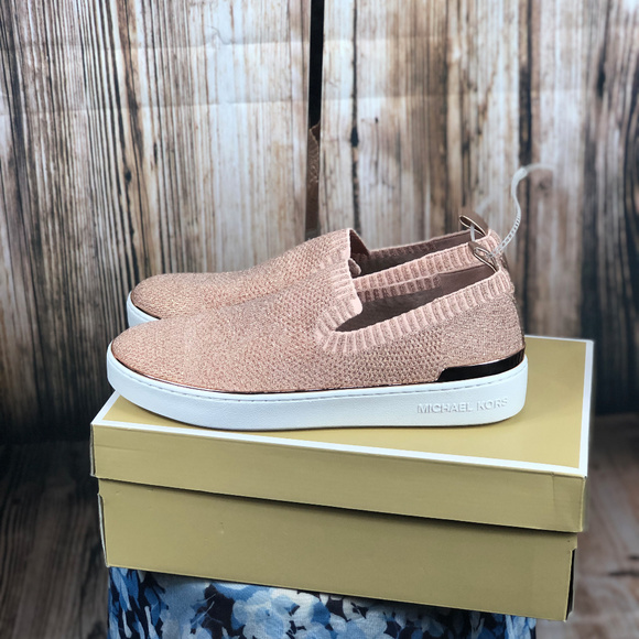 Michael Kors Skyler Slip On Sneakers Rose Gold - Picture 3 of 8